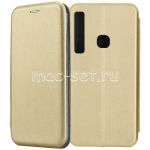 Чехол-книжка кожаный для Samsung Galaxy A9 (2018) A920 (золотистый) Fashion Case