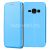 Чехол-книжка кожаный для Samsung Galaxy J1 (2016) J120 (голубой) Fashion Case
