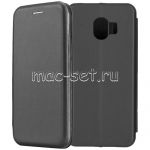 Чехол-книжка кожаный для Samsung Galaxy J2 (2018) J250 (черный) Fashion Case