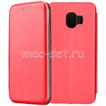 Чехол-книжка кожаный для Samsung Galaxy J2 (2018) J250 (красный) Fashion Case