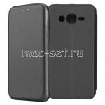 Чехол-книжка кожаный для Samsung Galaxy J2 Prime G532 (черный) Fashion Case