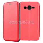 Чехол-книжка кожаный для Samsung Galaxy J2 Prime G532 (красный) Fashion Case