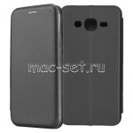 Чехол-книжка кожаный для Samsung Galaxy J3 (2016) J320 (черный) Fashion Case