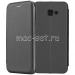Чехол-книжка кожаный для Samsung Galaxy J4+ J415 (черный) Fashion Case