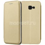 Чехол-книжка кожаный для Samsung Galaxy J4+ J415 (золотистый) Fashion Case