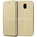 Чехол-книжка кожаный для Samsung Galaxy J5 (2017) J530 (золотистый) Fashion Case