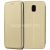 Чехол-книжка кожаный для Samsung Galaxy J5 (2017) J530 (золотистый) Fashion Case