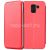 Чехол-книжка кожаный для Samsung Galaxy J6 (2018) J600 (красный) Fashion Case
