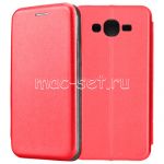 Чехол-книжка кожаный для Samsung Galaxy J7 Neo J701 (красный) Fashion Case