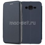 Чехол-книжка кожаный для Samsung Galaxy J7 Neo J701 (синий) Fashion Case