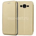 Чехол-книжка кожаный для Samsung Galaxy J7 Neo J701 (золотистый) Fashion Case