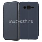 Чехол-книжка кожаный для Samsung Galaxy J2 Prime G532 (синий) Fashion Case