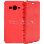 Чехол-книжка кожаный для Samsung Galaxy J2 Prime G532 (красный) Book Case New