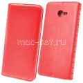 Чехол-книжка кожаный для Samsung Galaxy J4+ J415 (красный) Book Case New
