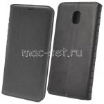 Чехол-книжка кожаный для Samsung Galaxy J5 (2017) J530 (черный) Book Case New