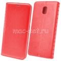 Чехол-книжка кожаный для Samsung Galaxy J5 (2017) J530 (красный) Book Case New
