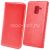 Чехол-книжка кожаный для Samsung Galaxy J6 (2018) J600 (красный) Book Case New