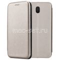 Чехол-книжка кожаный для Samsung Galaxy J7 (2017) J730 (серый) Fashion Case