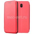 Чехол-книжка кожаный для Samsung Galaxy J7 (2017) J730 (красный) Fashion Case