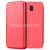 Чехол-книжка кожаный для Samsung Galaxy J7 (2017) J730 (красный) Fashion Case