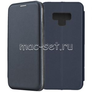 Чехол-книжка кожаный для Samsung Galaxy Note 9 N960 (синий) Fashion Case