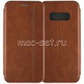 Чехол-книжка кожаный для Samsung Galaxy S10e G970 (коричневый) Retro Case
