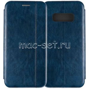 Чехол-книжка кожаный для Samsung Galaxy S10e G970 (синий) Retro Case