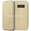 Чехол-книжка кожаный для Samsung Galaxy S10e G970 (золотистый) Fashion Case