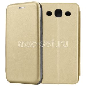 Чехол-книжка кожаный для Samsung Galaxy S3 I9300 (золотистый) Fashion Case