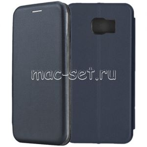 Чехол-книжка кожаный для Samsung Galaxy S6 G920F (синий) Fashion Case