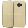 Чехол-книжка кожаный для Samsung Galaxy S6 G920F (золотистый) Fashion Case