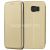 Чехол-книжка кожаный для Samsung Galaxy S6 G920F (золотистый) Fashion Case