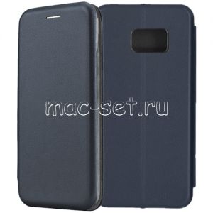Чехол-книжка кожаный для Samsung Galaxy S7 G930 (синий) Fashion Case