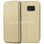Чехол-книжка кожаный для Samsung Galaxy S7 G930 (золотистый) Fashion Case