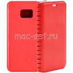 Чехол-книжка кожаный для Samsung Galaxy S7 edge G935 (красный) Book Case New