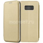 Чехол-книжка кожаный для Samsung Galaxy S8 G950 (золотистый) Fashion Case