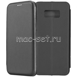 Чехол-книжка кожаный для Samsung Galaxy S8+ G955 (черный) Fashion Case