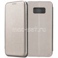 Чехол-книжка кожаный для Samsung Galaxy S8+ G955 (серый) Fashion Case