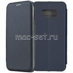 Чехол-книжка кожаный для Samsung Galaxy S8+ G955 (синий) Fashion Case