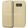 Чехол-книжка кожаный для Samsung Galaxy S8+ G955 (золотистый) Fashion Case