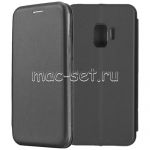Чехол-книжка кожаный для Samsung Galaxy S9 G960 (черный) Fashion Case