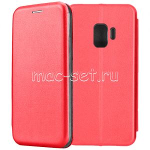 Чехол-книжка кожаный для Samsung Galaxy S9 G960 (красный) Fashion Case