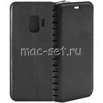 Чехол-книжка кожаный для Samsung Galaxy S9 G960 (черный) Book Case New