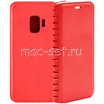 Чехол-книжка кожаный для Samsung Galaxy S9 G960 (красный) Book Case New