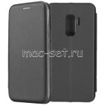 Чехол-книжка кожаный для Samsung Galaxy S9+ G965 (черный) Fashion Case