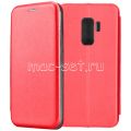 Чехол-книжка кожаный для Samsung Galaxy S9+ G965 (красный) Fashion Case