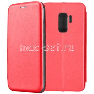 Чехол-книжка кожаный для Samsung Galaxy S9+ G965 (красный) Fashion Case