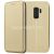 Чехол-книжка кожаный для Samsung Galaxy S9+ G965 (золотистый) Fashion Case