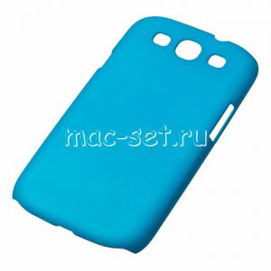 Чехол-накладка пластиковый для Samsung Galaxy S3 I9300 (голубой)