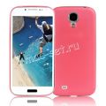 Чехол-накладка пластиковый для Samsung Galaxy S4 I9500 ультратонкий (красный)